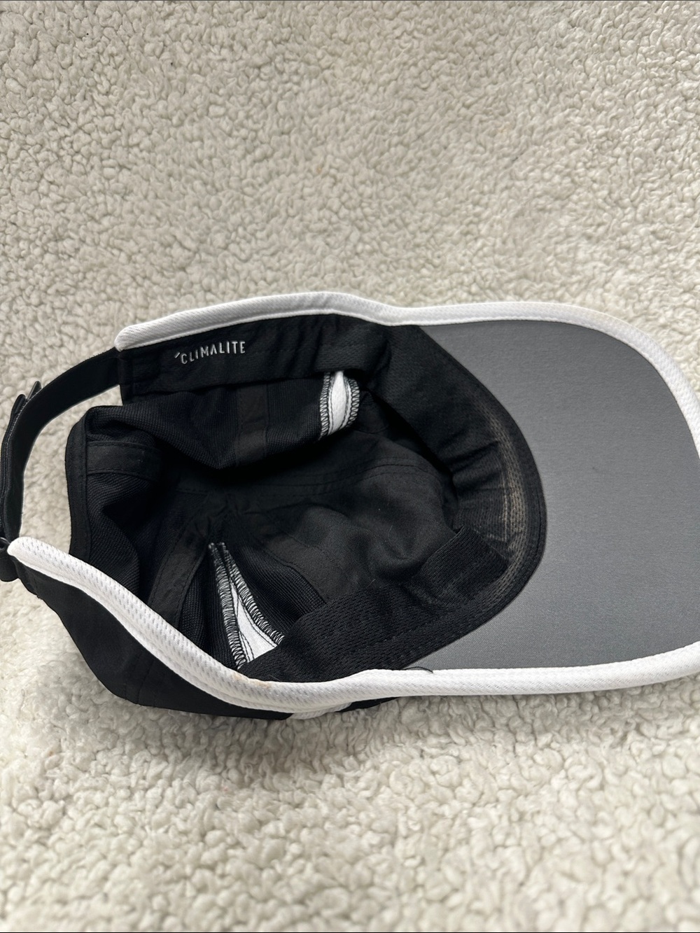 adidas Women's Core SuperLite Black & White Adjustable Hat - Picture 5 of 6